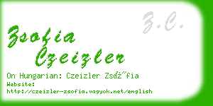 zsofia czeizler business card